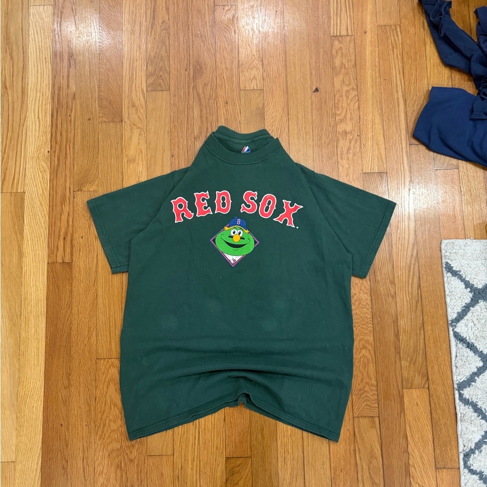 Majestic Dark Green Wally Red Sox Tee